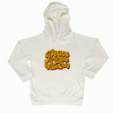 peace and love vibes only hoodie natural