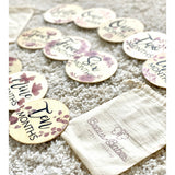 Pink Wooden Milestone Plaques