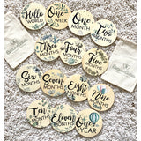 Green Wooden Milestone Plaques