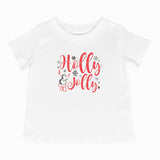 holly jolly short sleeve t-shirt white