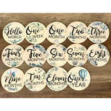 Green Wooden Milestone Plaques