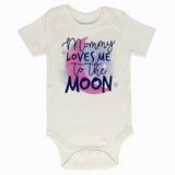 Mommy Loves Me To The Moon Short Sleeve Bodysuit