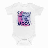 Mommy Loves Me To The Moon Short Sleeve Bodysuit
