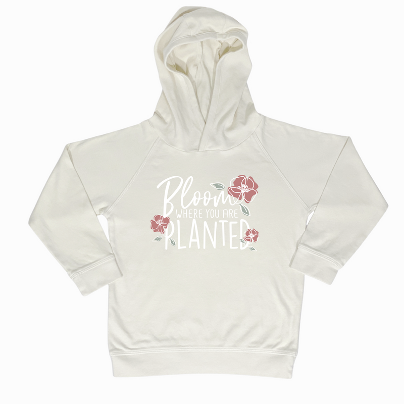  Bloom Where You Are Planted Natural Hoodie