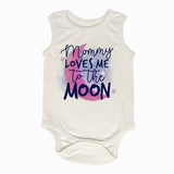mommy loves me to the moon natural tank bodysuit